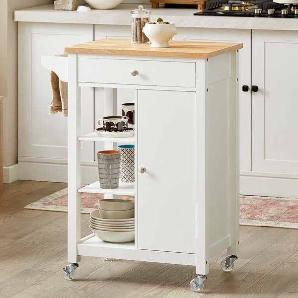 Microwave cart with storage on outlet wheels